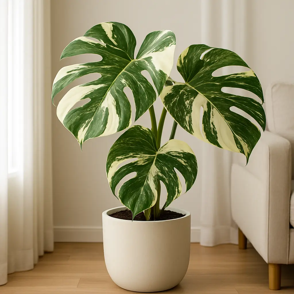 Monstera Variegata Albo